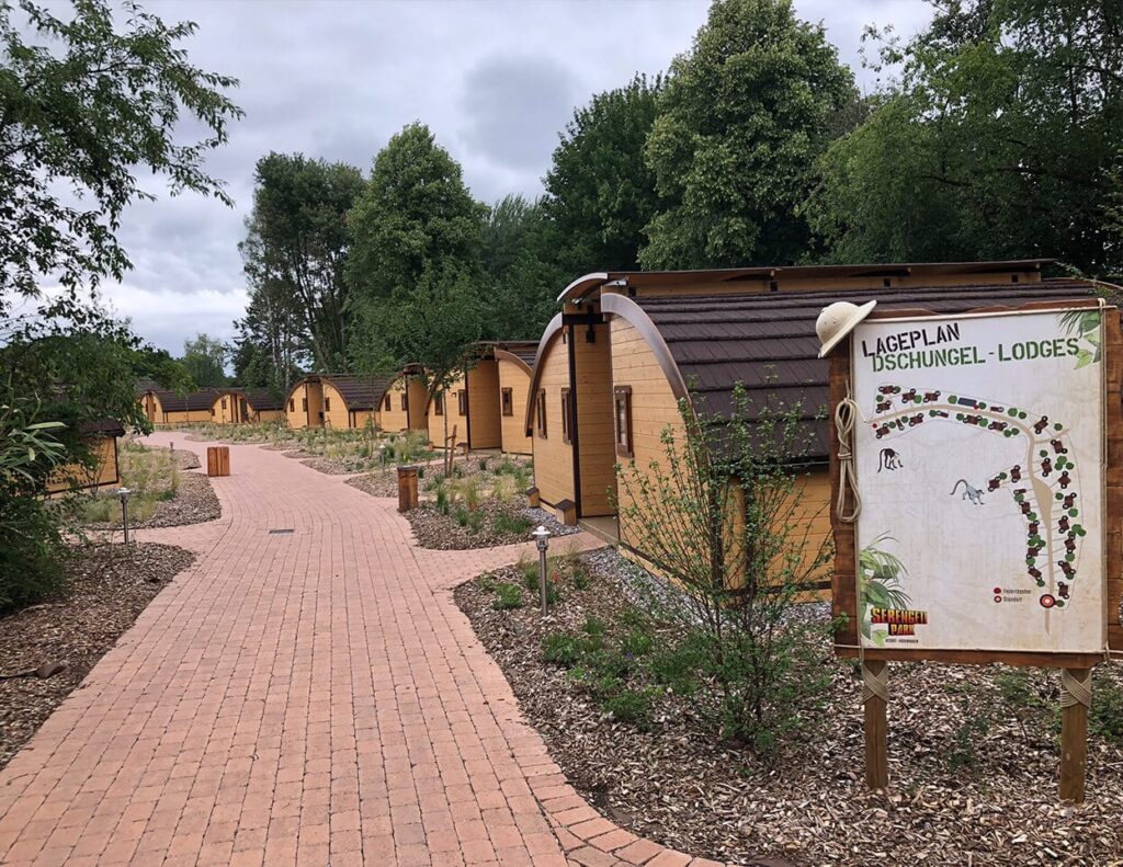 Lodges von NAWALO im Serengeti-Park Hodenhagen
