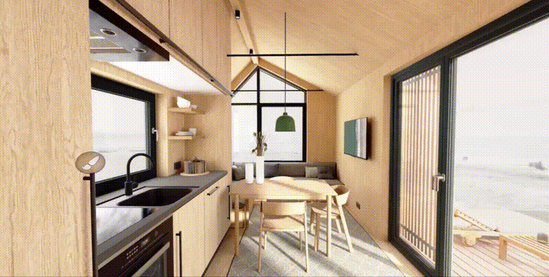 Animierter Rundgang durch das Tiny House Tide